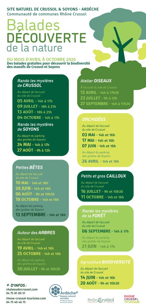 Les balades découvertes de la nature à Crussol